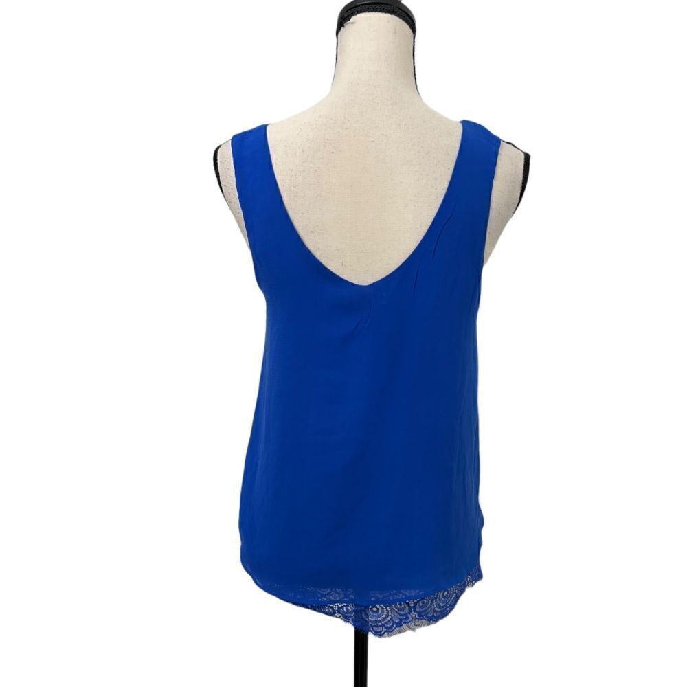 ⭐️ 3/$15 MINE Royal Blue Sleeveless Blouse. Size Small - Picture 3 of 3
